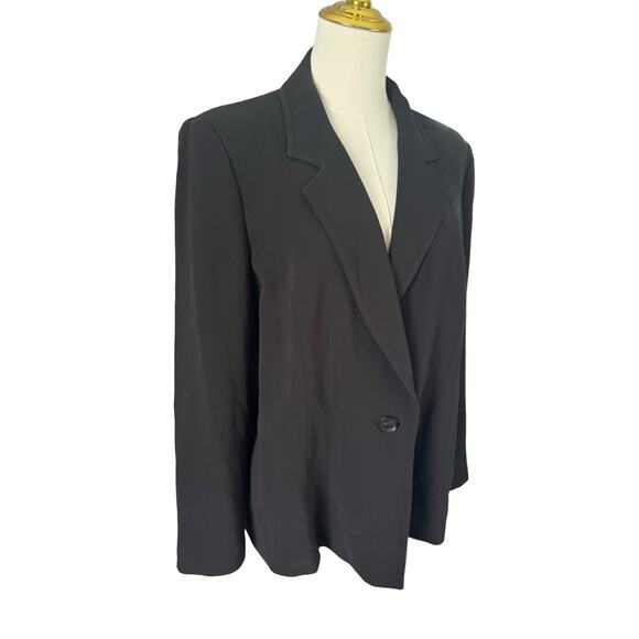 Marina Rinaldi Black Classic Italian Blazer Jacket Giacca Tailored Plus Size - Picture 4 of 14